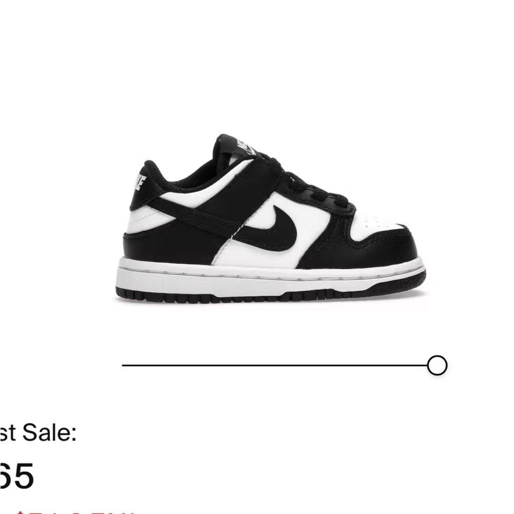 Nike panda dunks toddler